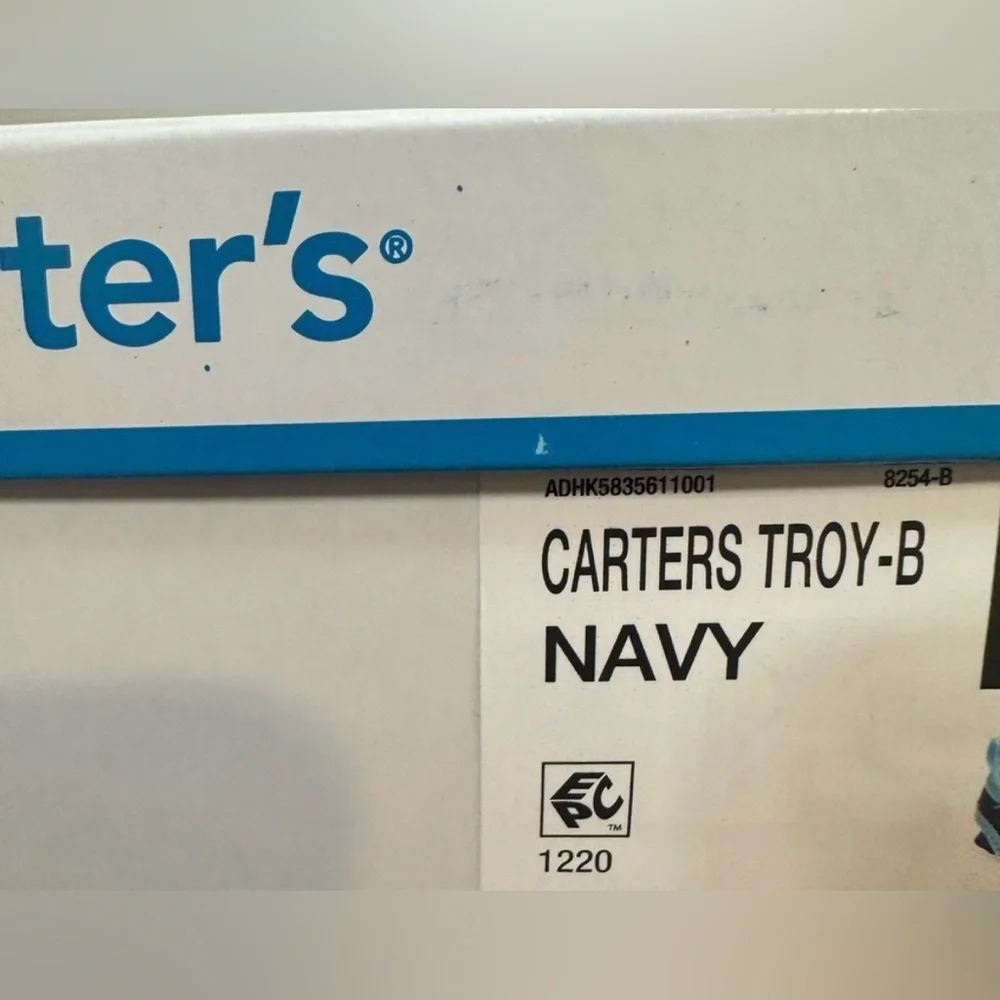 Carters Toddler Boys Troy-B Navy Sharks Sandals NWT Size Toddler 7